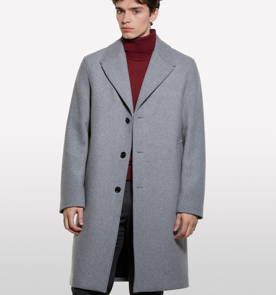 Cappotto monopetto grigio chiaro - cappotti da uomo - Grigio | Sisley image number 3